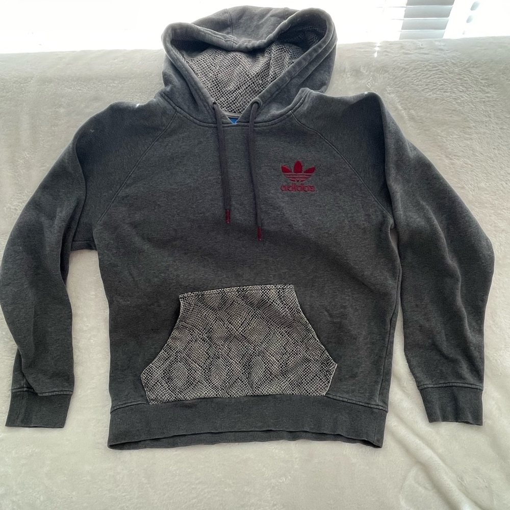 Adidas mens snake skin hoodie mens size large